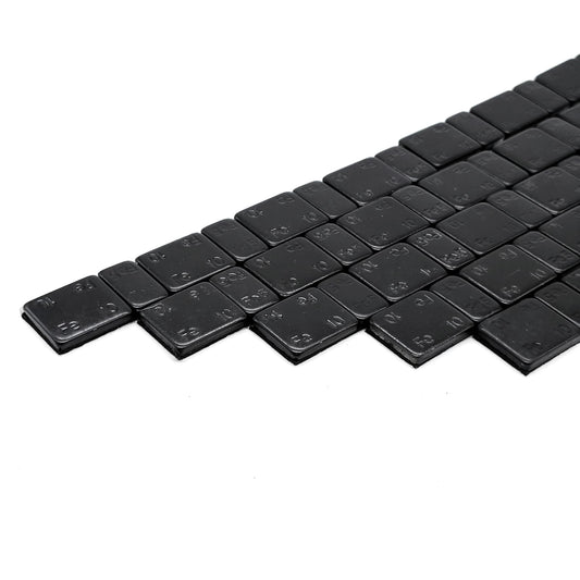 ITALMATIC - Barretta Adesivi 60 gr. ( 5gr.+10gr. x 4) BLACK (100 pz.) – With Wider Easy Peel Paper Tape