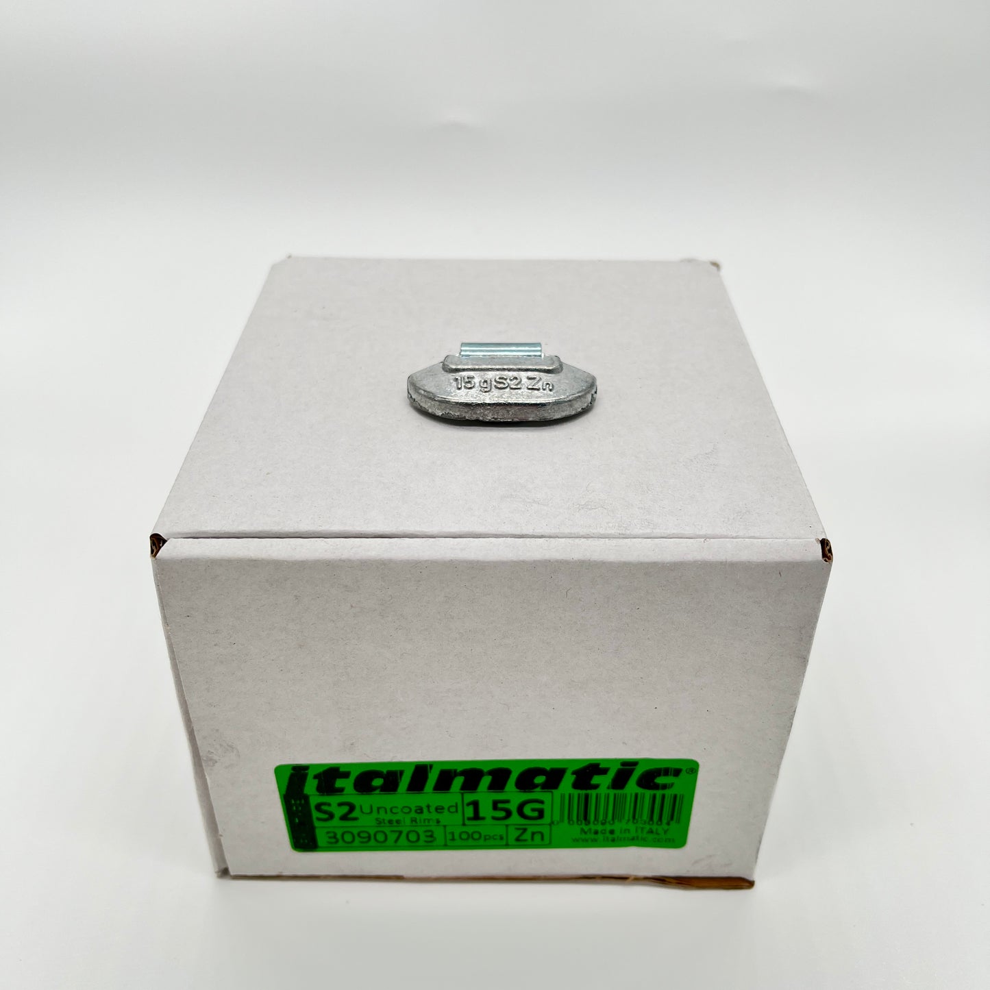 Italmatic - Contrappeso universale in zinco S/2 15 Grams 100 pcs.