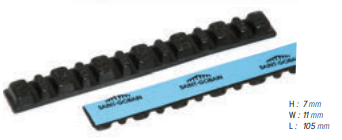 Italmatic - Barretta adesiva gr. 50 5gX7 + 2,5gx6- 100 pz./scatola BLACK