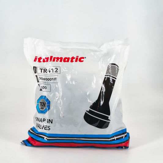 Italmatic - Valvola tubeless in gomma TR 412 (100 pz.)