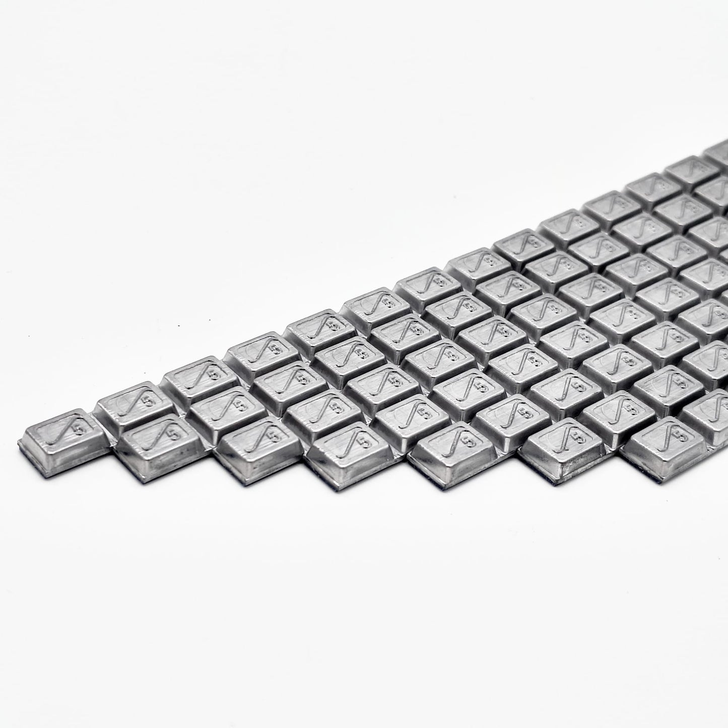 HOFMANN - Barretta Adesiva gr. 40 5gx8 (50 pz.) Silver cod. 5706-04000-701
