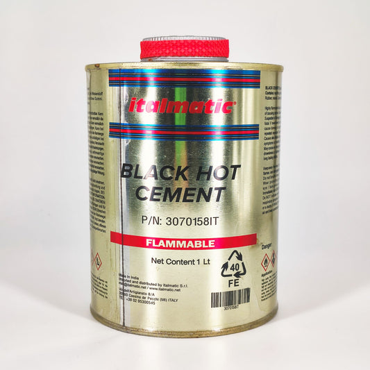 Italmatic - Soluzione vulcanizzante nera Black Hot Cement 250ml