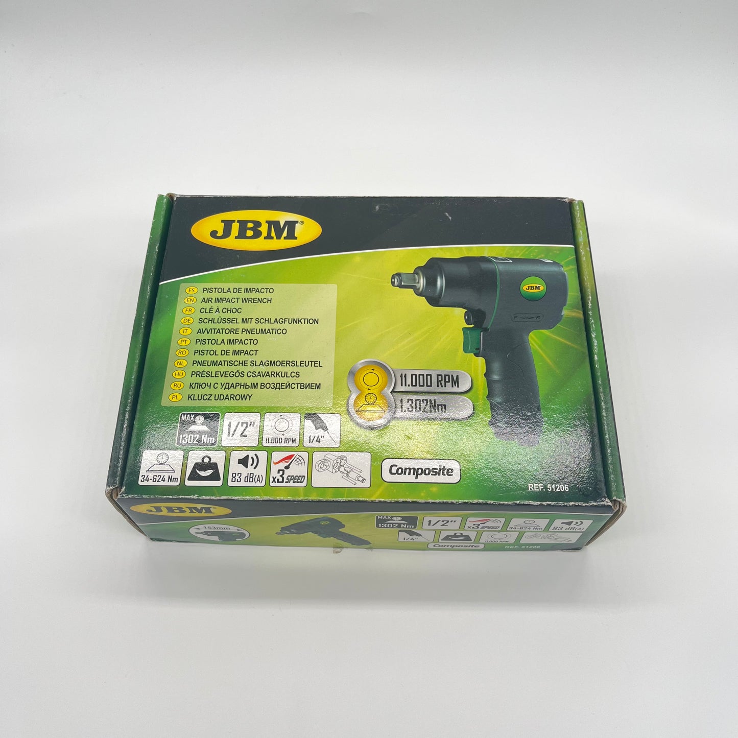 Avvitatore pneumatico mini da 1/2" Composite JBM