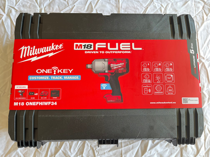 Kit Avvitatore ad impulsi a batteria M18 + 2 batterie ricaricabili M18 + Caricabatterie M12/M18 cod M18 ONEFHIWF34 Milwaukee