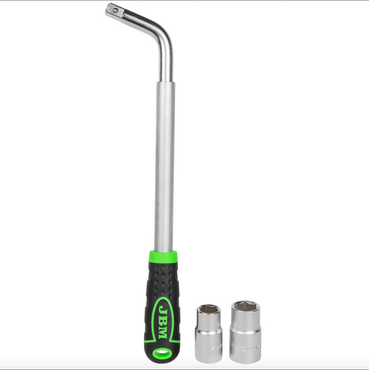 JVM - CHIAVE TELESCOPICA PER RUOTE CON BUSSOLE REVERSIBILI 330-490MM COD. 51416