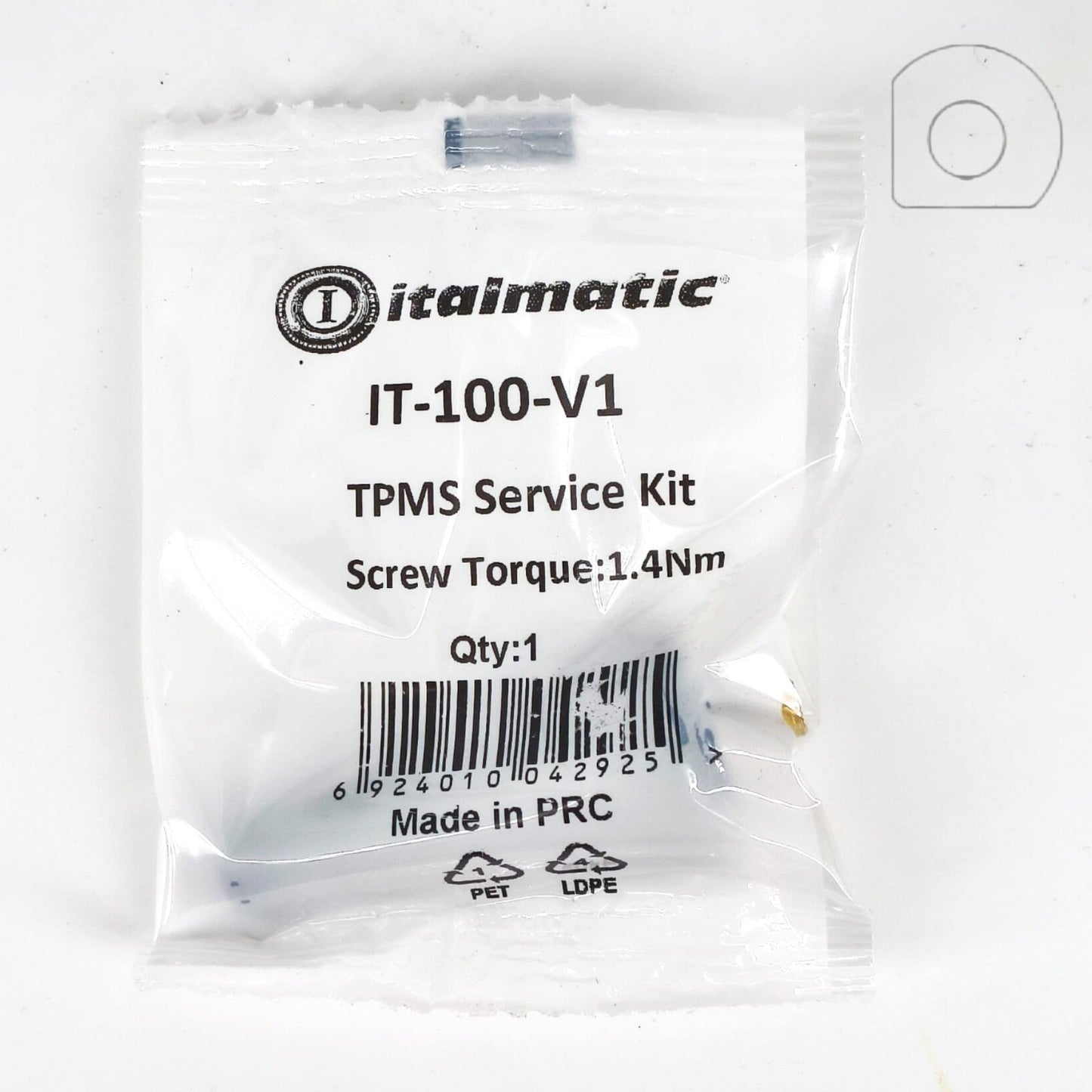 Italmatic - TPMS Service Kit Screw Torque:1.4Nm (1 pz.) cod.IT-100-V1