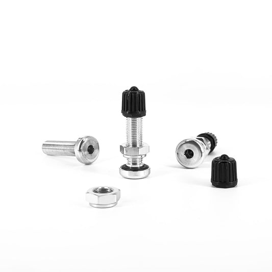 Valvola moto in alluminio dritta foro 8,3 mm
