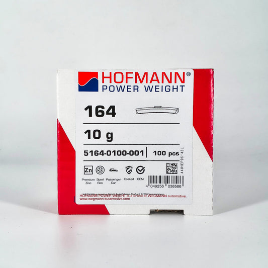 HOFMANN - Contrappeso universale in zinco rivestiti modello 164 10,15,20,25,30,35,40,45,50,55 gr (100 pz.)