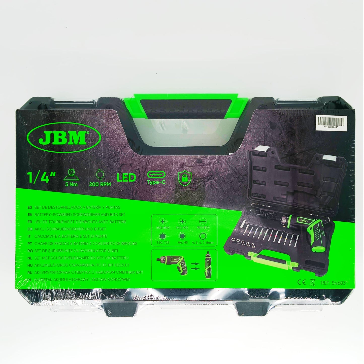 CACCIAVITE A BATTERIA E SET DI PUNTE cod. 54683
